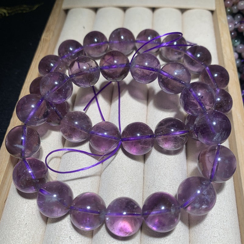 Nine purple from the fire natural Brazilian purple tower crystal amethyst purple silver mountain crystal bracelet bracelet jewelry wholesale