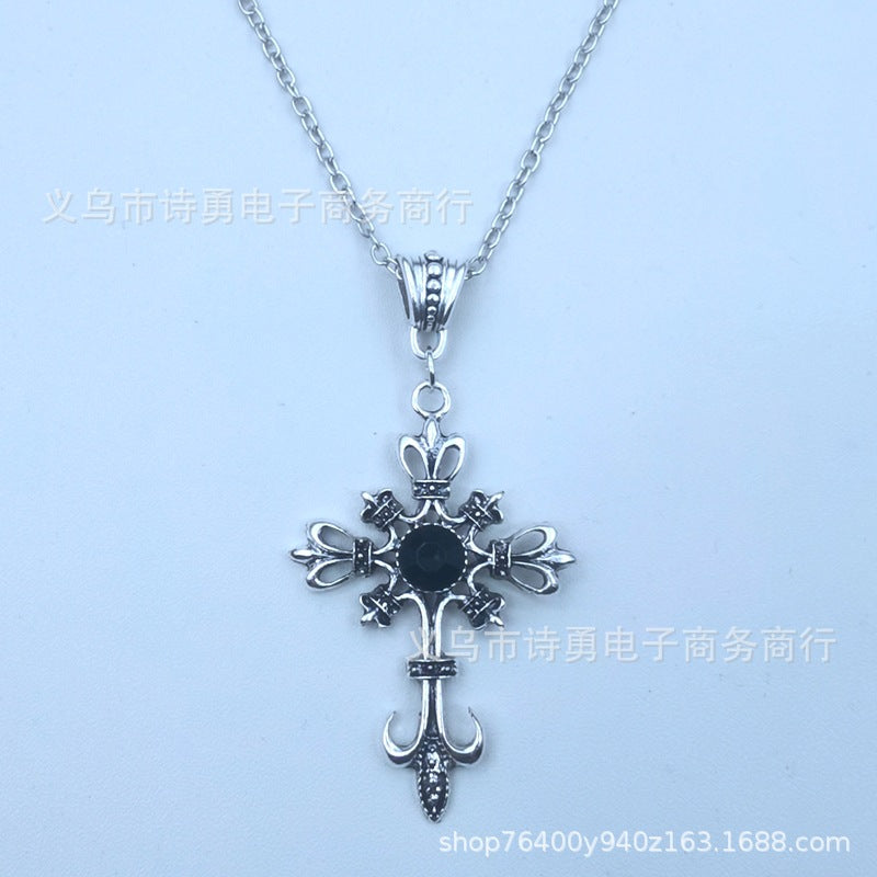 Ruby Cross Necklace