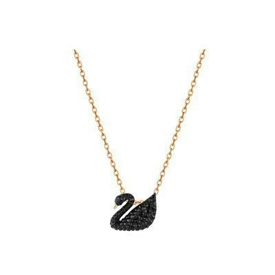 High version of Shijia gradient blue, red, pink, white and black swan necklace for women, Shiqi element crystal smart clavicle chain