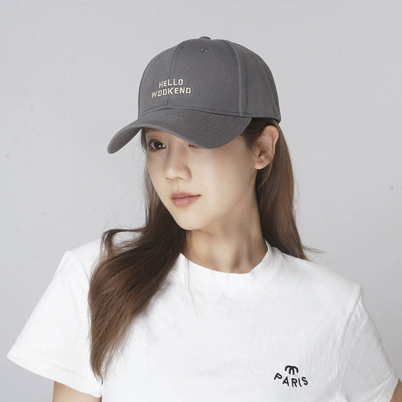 Hat Women's Summer Hardtop Korean Edition Trendy Baseball Hat Student Couple Versatile Fashion Duck Tongue Hat Male Factory Wholesale